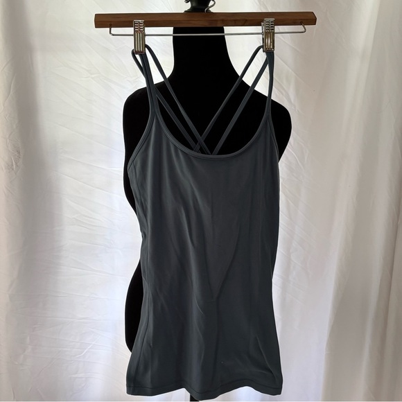 lululemon athletica Other - Lululemon Free‎ To Be Strappy Gray Athletic Tank Size 4